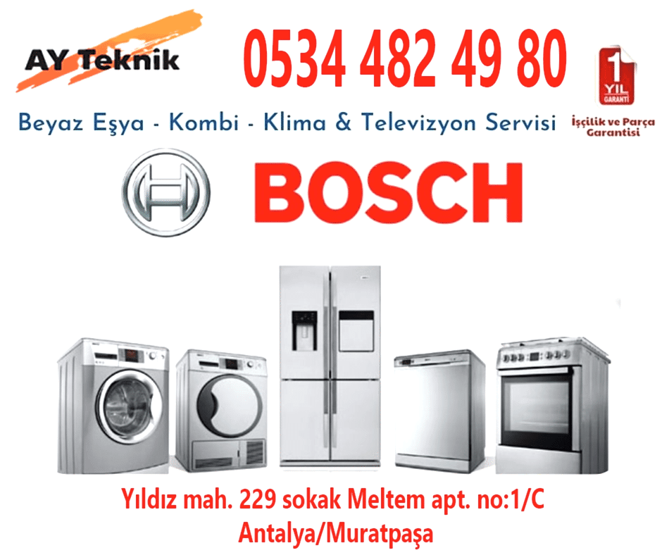 Antalya Bosch çamaşır makinesi servisi