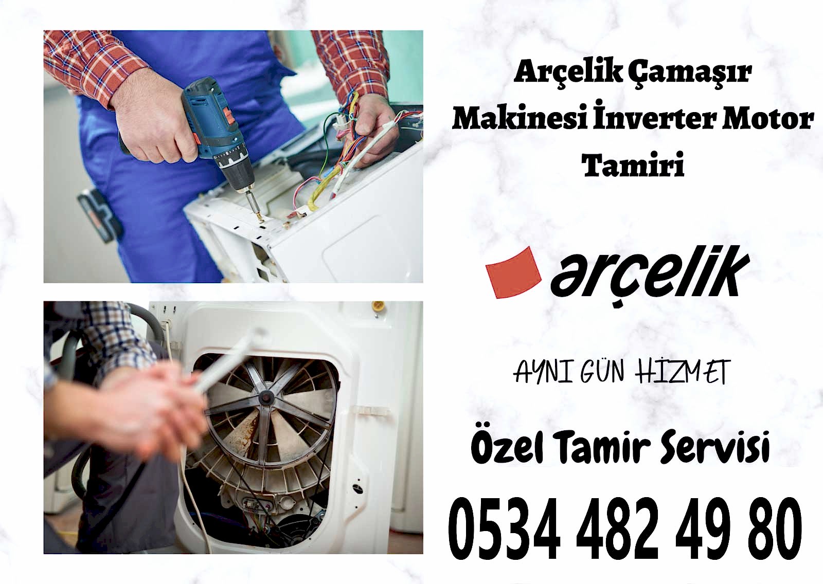 Arçelik çamaşır makinesi tamiri