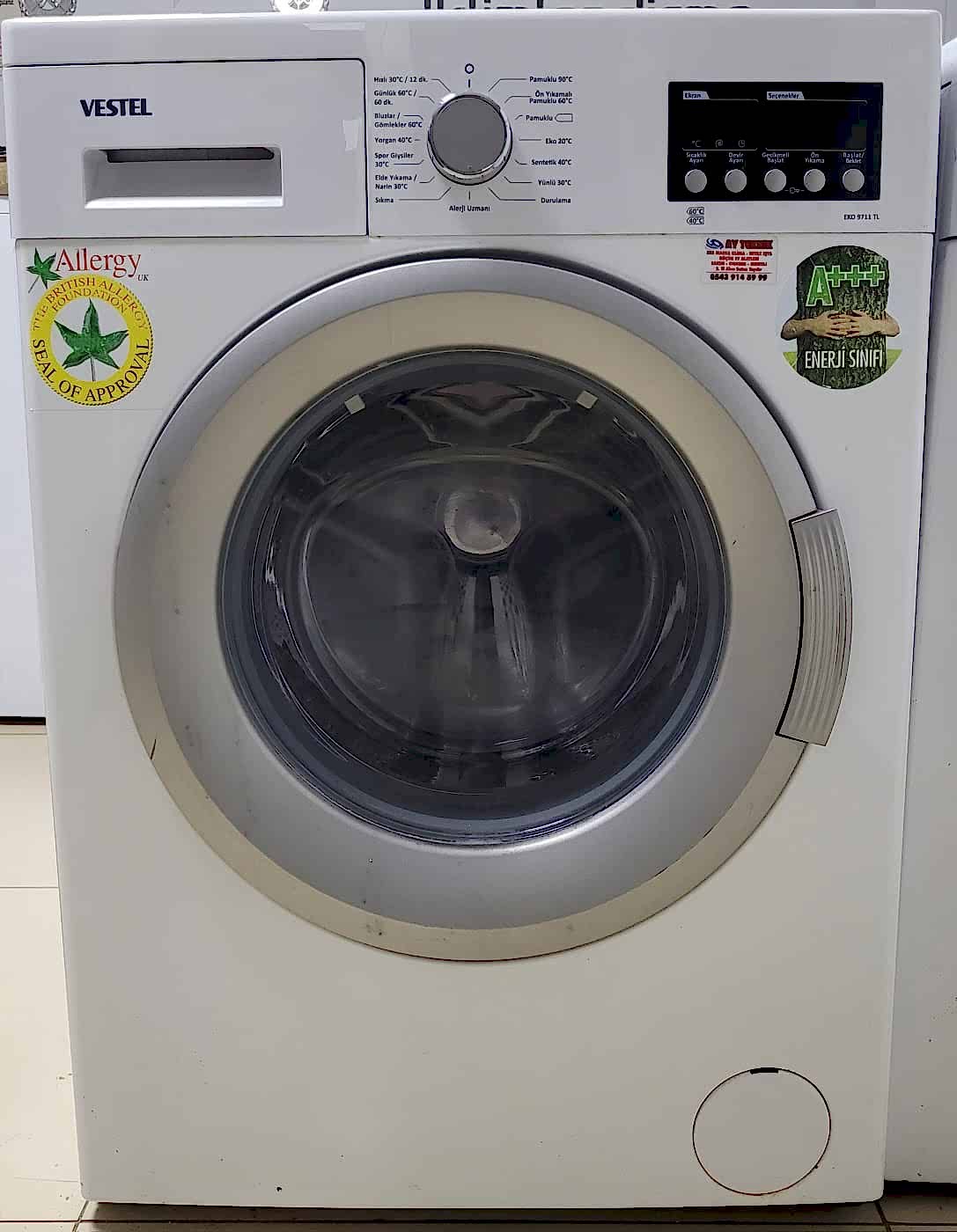 Vestel 9 Kg. Çamaşır Makinesi